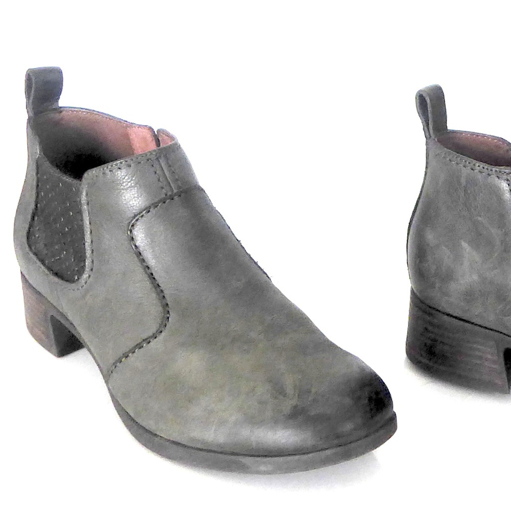 Dansko Lola Burnished Stone Booties Sz 39/8.5-9